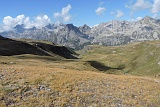 Dal sentiero verso il versante di salita........